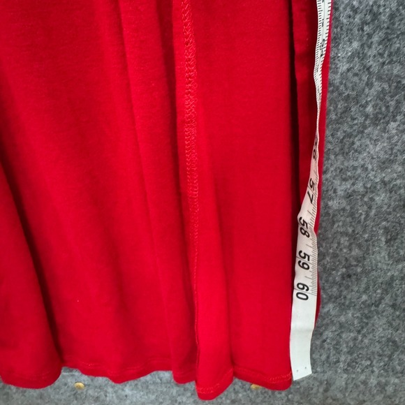 24seven Maxi Dress Women's s Plus Sz 2X Comfort‎ Apparel Red Off Shoulder Ruffle - Picture 7 of 8